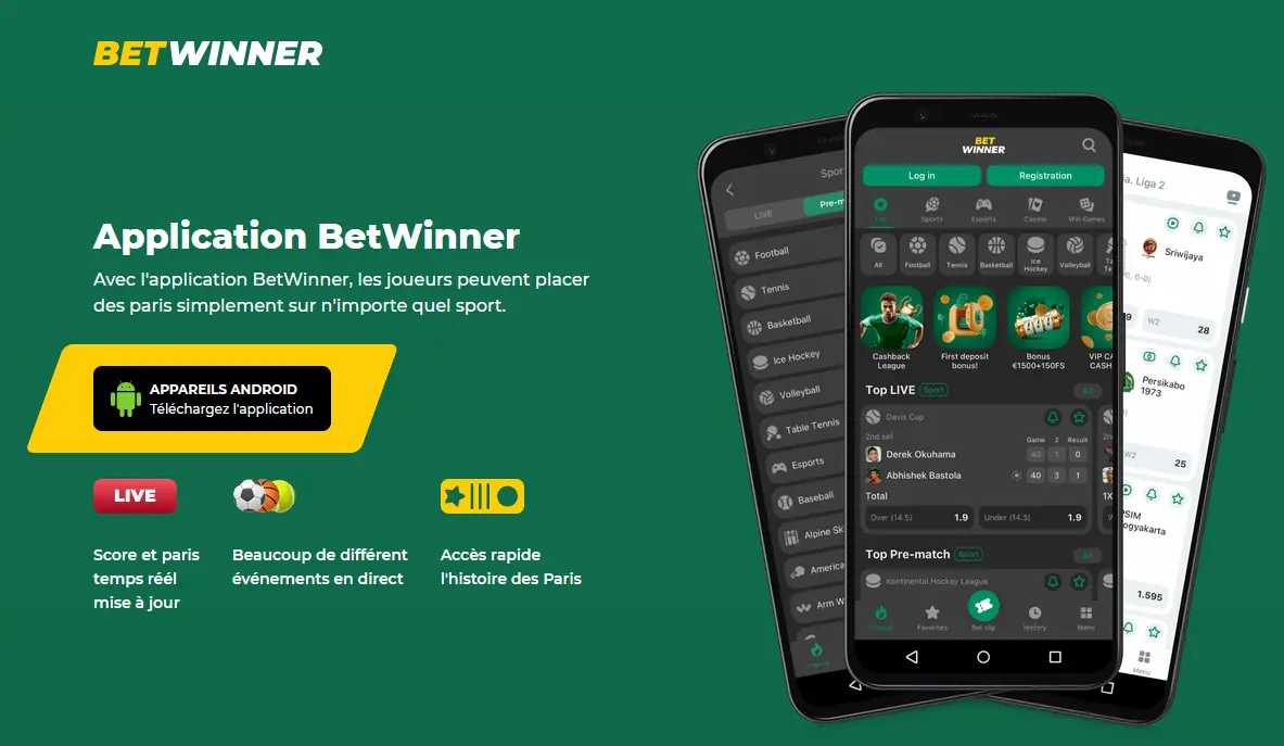 Ajout de la PWA Betwinner à l'écran d'accueil via Safari