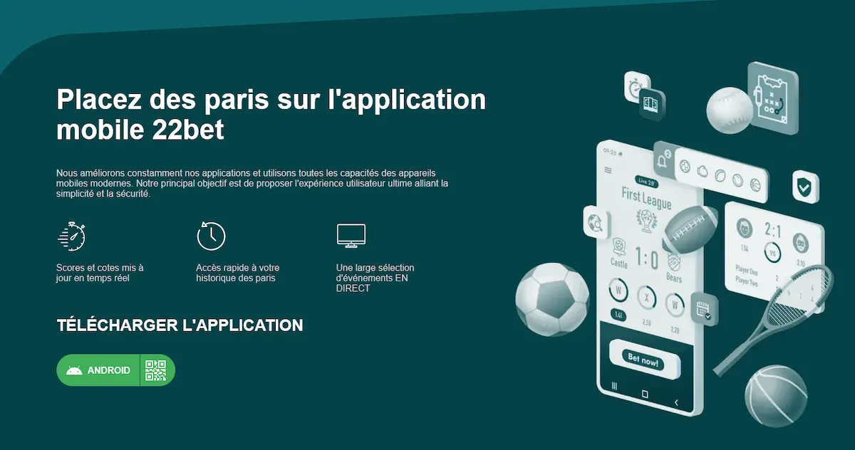 Installation de l'APK 22bet sur Android depuis le site officiel